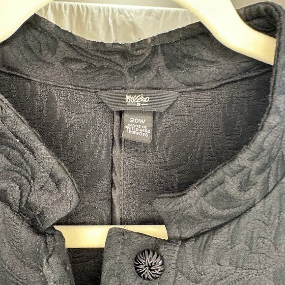 Mossimo Black Textured Jacket – Size 20W - Picture 4 of 4